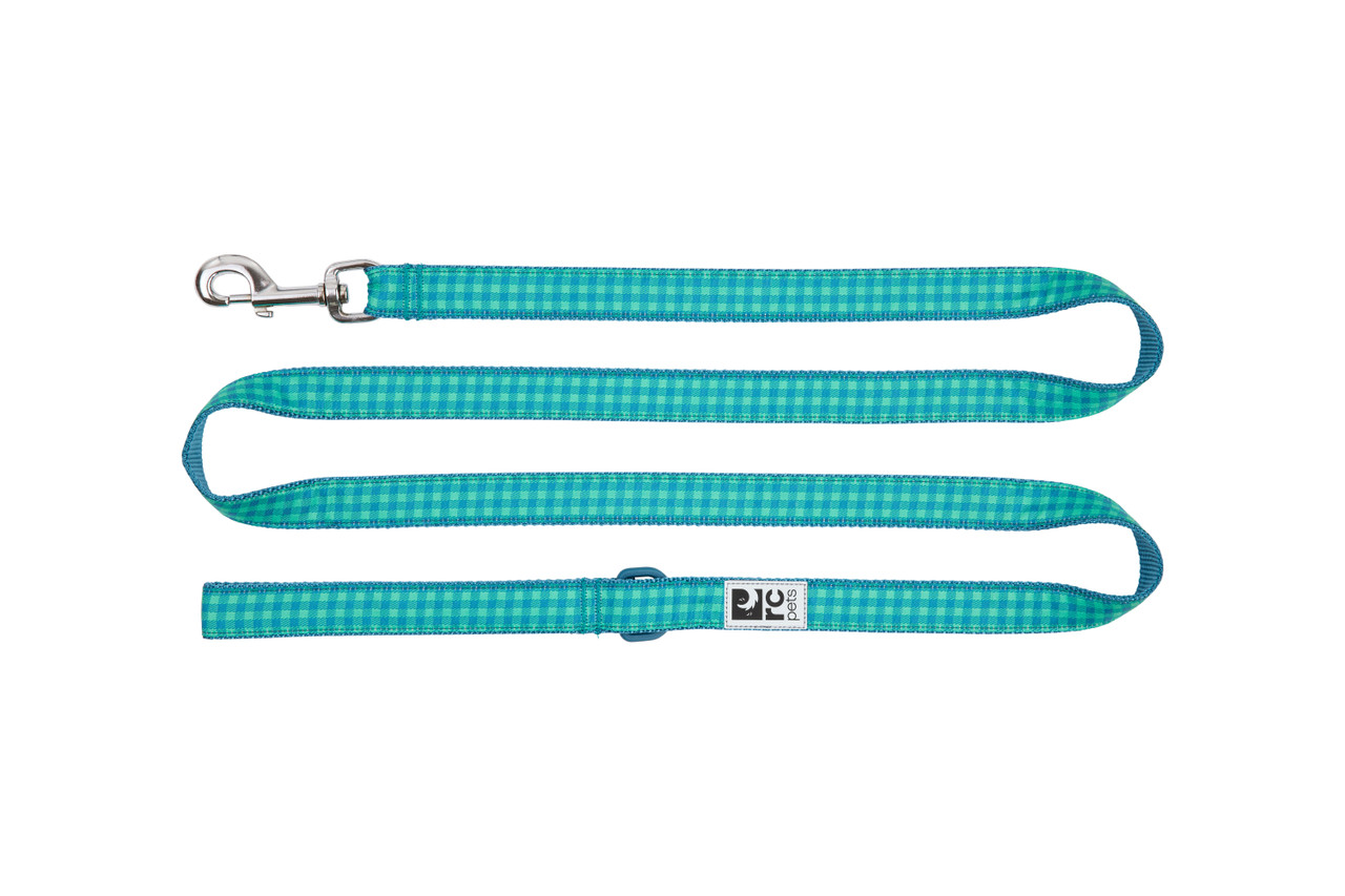 RC Pets Dog Leash Green Gingham