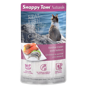 Snappy Tom Naturals Sardine Cutlet with Salmon 100g