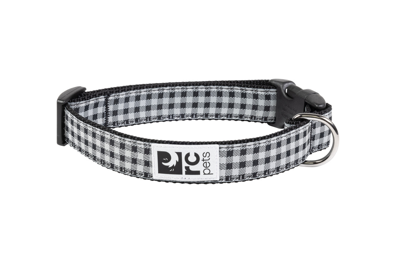 RC Pets Dog Clip Collar Black Gingham