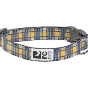 RC Pets Dog Clip Collar Marigold Plaid