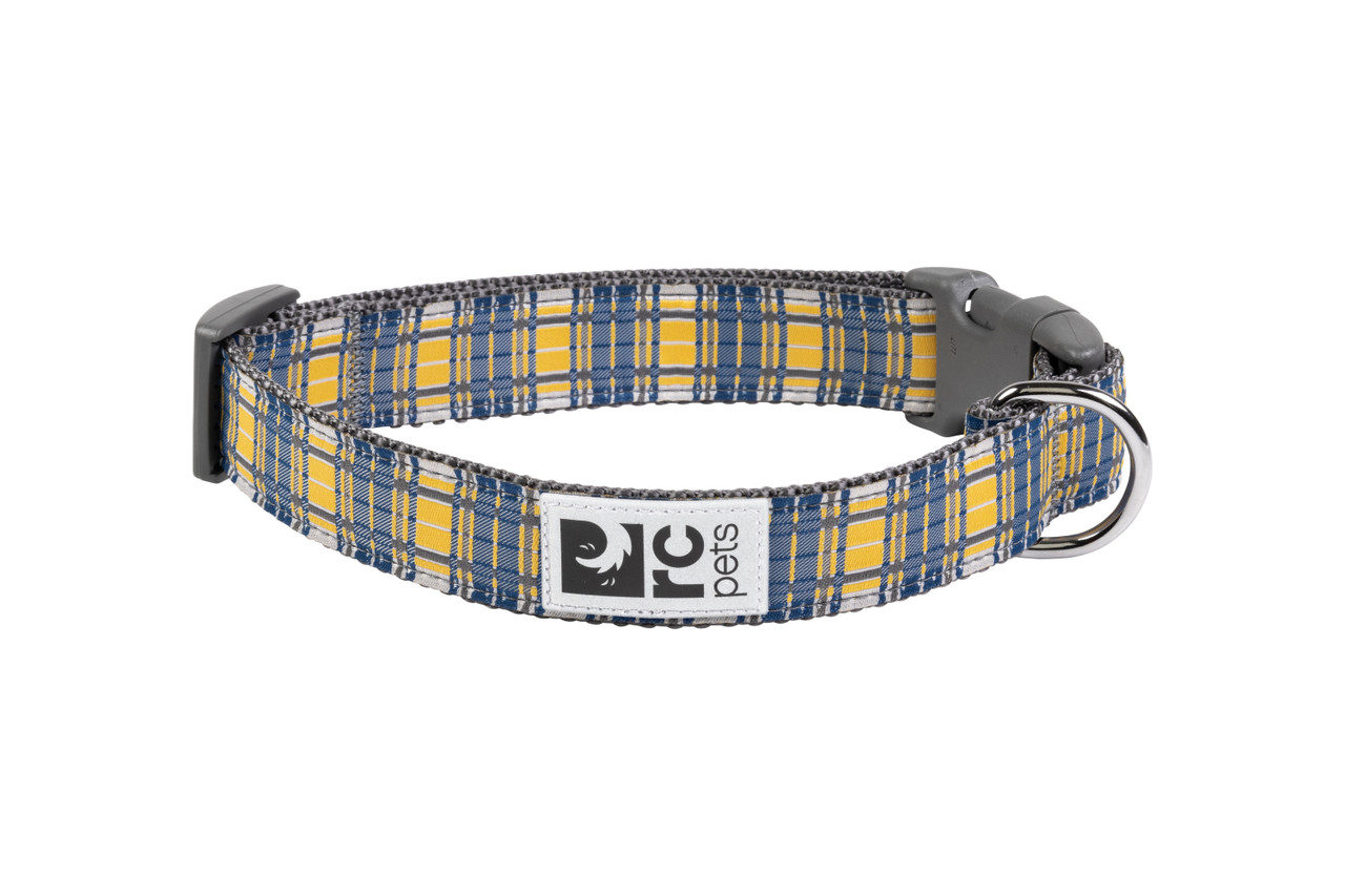 RC Pets Dog Clip Collar Marigold Plaid