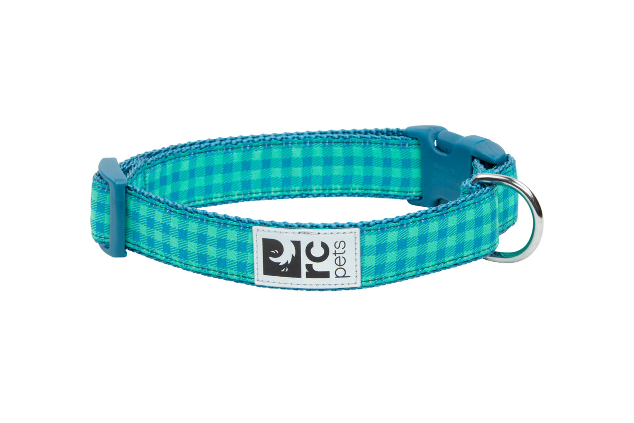 RC Pets Dog Clip Collar Green Gingham