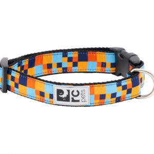 RC Pets Dog Clip Collar Pixel Blue