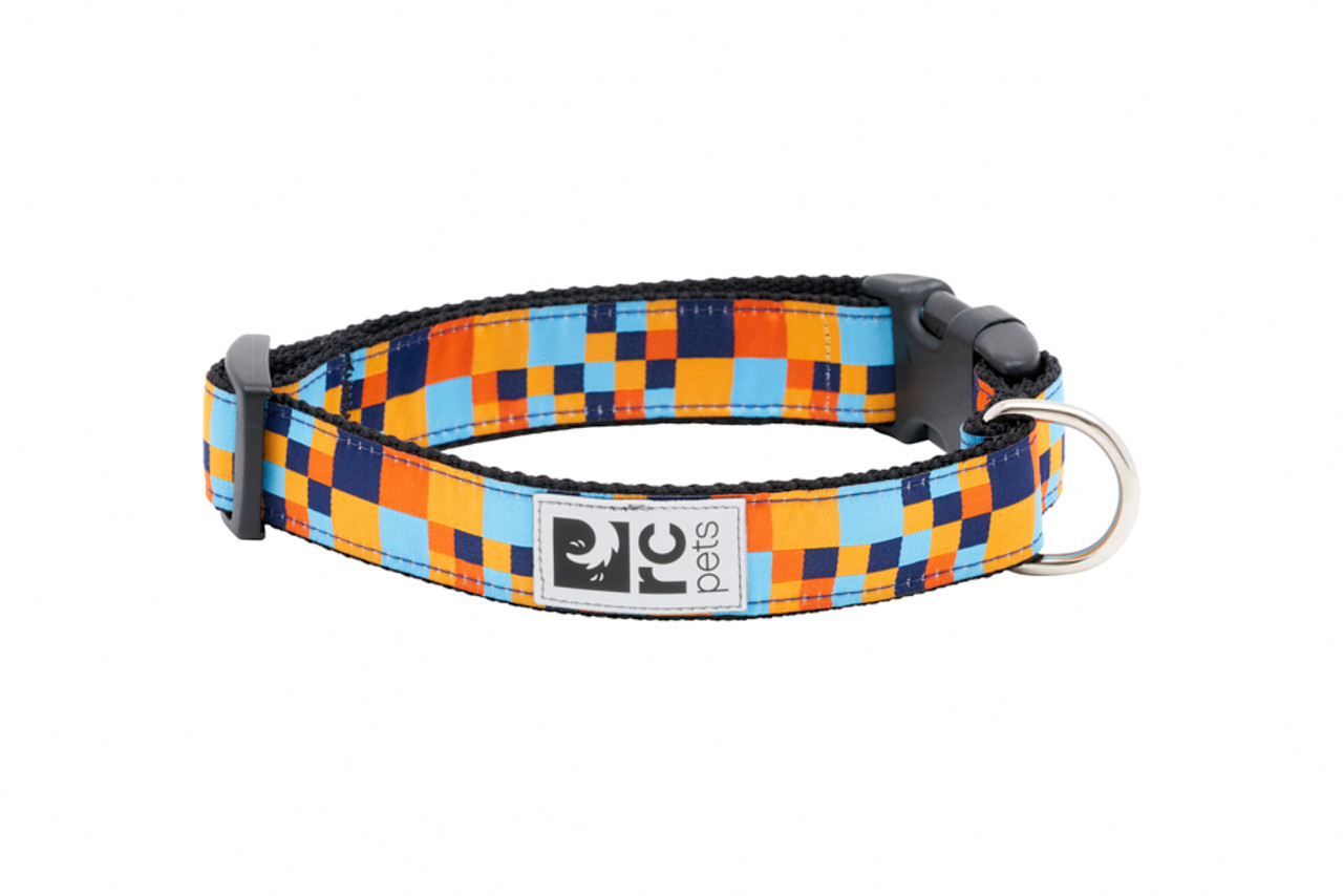 RC Pets Dog Clip Collar Pixel Blue