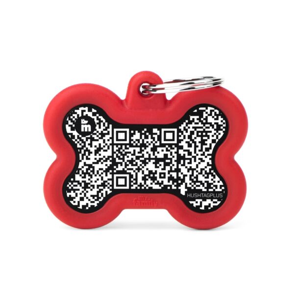 MyFamily Hushtag QR Code Bone