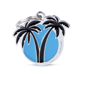 MyFamily Charms - Light Blue Palms