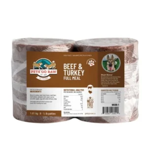 Pets Go Raw Beef & Turkey Full Meal