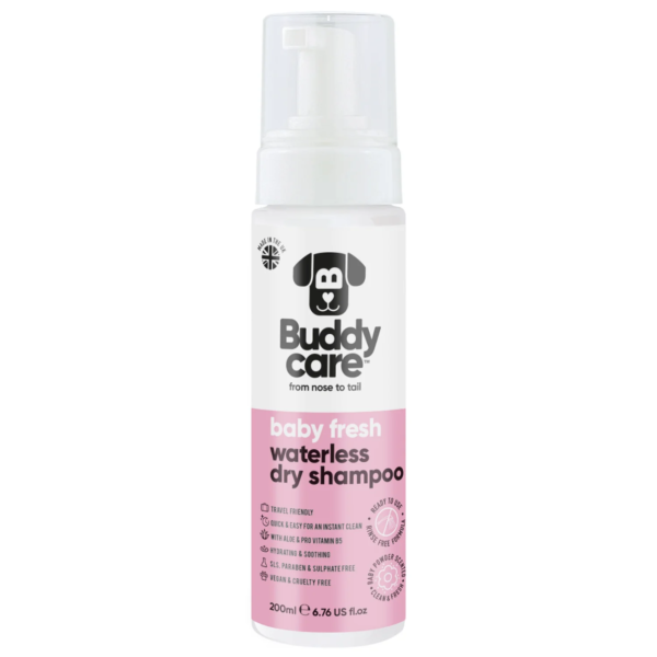 Buddycare Baby Fresh Waterless Dry Dog Shampoo 200ml