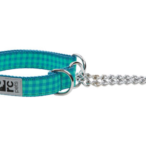 RC Pets Dog Training Collar Green Gingham