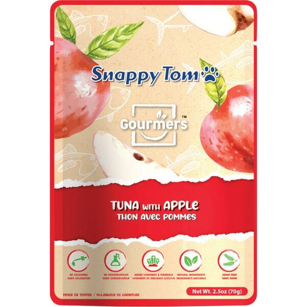 Snappy Tom Gourmers Tuna with Apple 70g