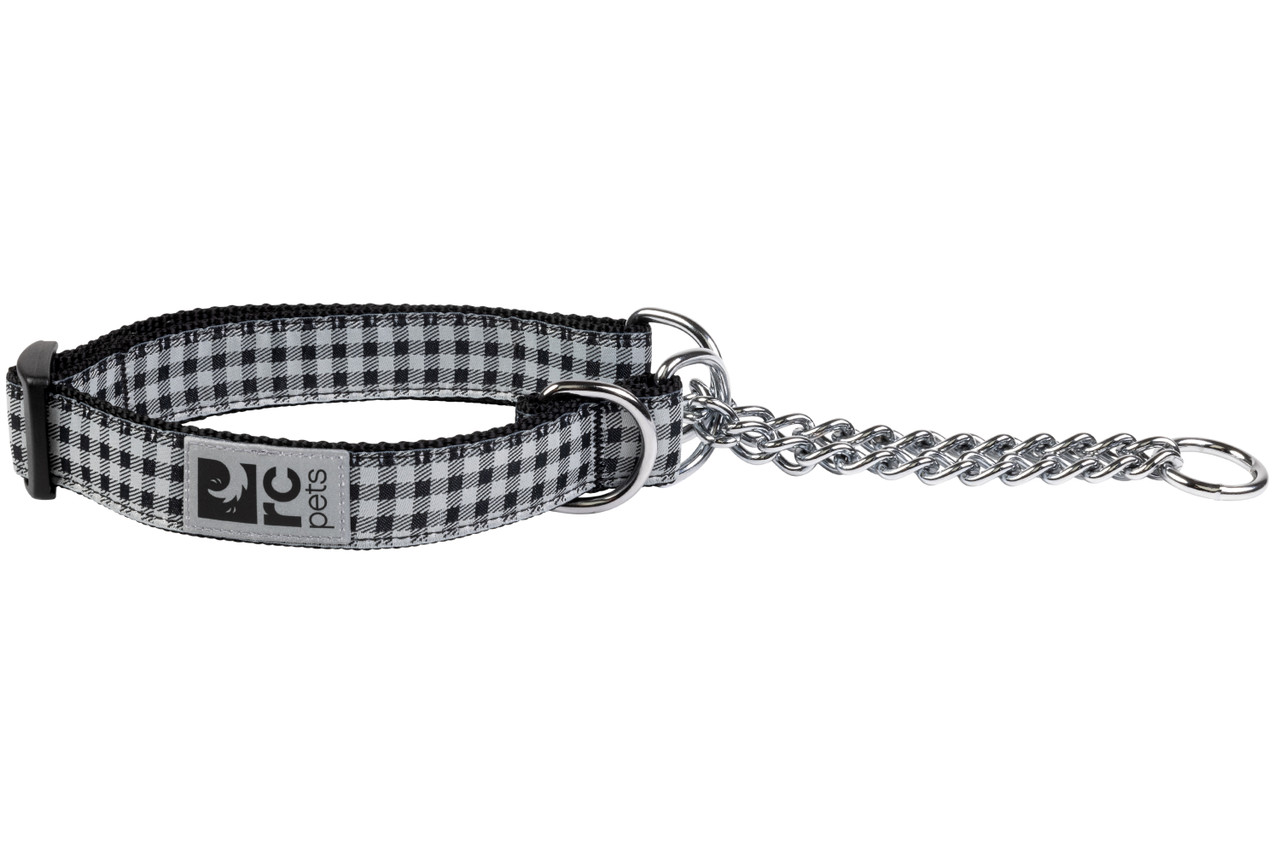 RC Pets Dog Training Collar Black Gingham