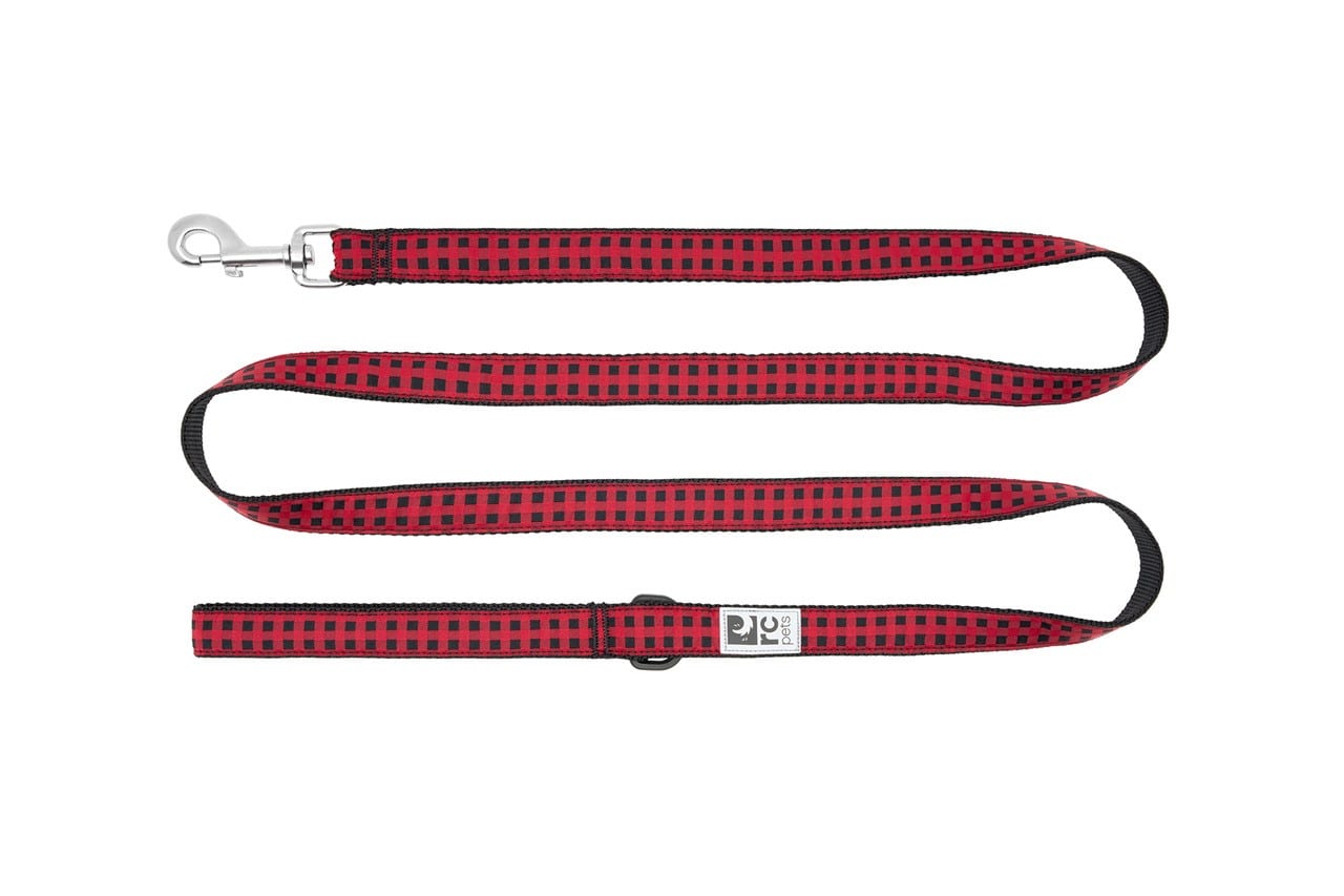 RC Pets Dog Leash Red Buffalo Plaid