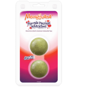 Meowijuana Cat Compressed Catnip Ball Refill Purple Passion 2pk