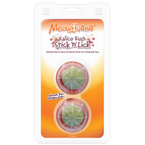 Meowijuana Cat Compressed Catnip Stick'n'Lick Kalico Kush 2pk
