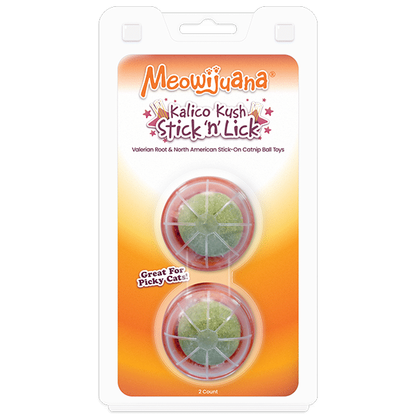 Meowijuana Cat Compressed Catnip Stick'n'Lick Kalico Kush 2pk