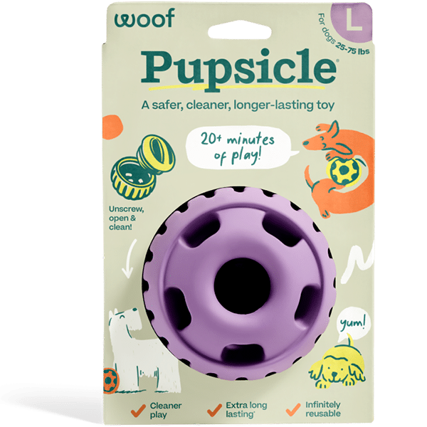 Woof Pet Dog Pupsicle Toy Lavender Large