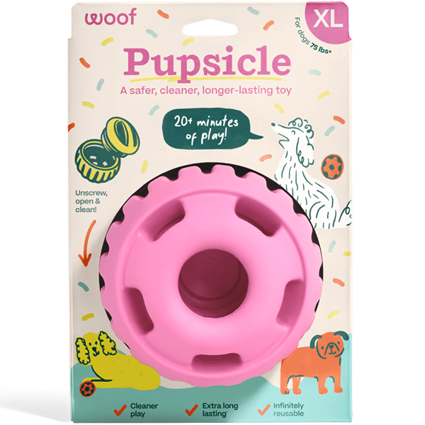 Woof Pet Dog Pupsicle Toy Pink X-Large