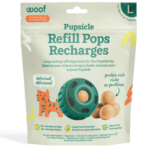 Woof Pet Dog Pupsicle Pops Beef & Peanut Butter Large