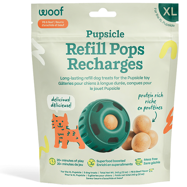 Woof Pet Dog Pupsicle Pops Beef & Peanut Butter X-Large