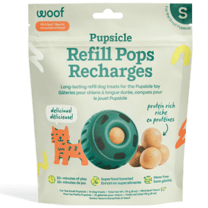 Woof Pet Dog Pupsicle Pops Beef & Peanut Butter Small