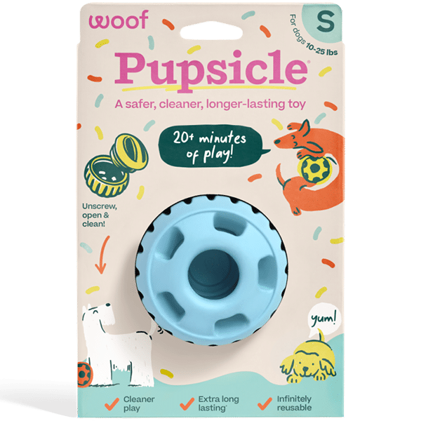 Woof Pet Dog Pupsicle Toy Blue Small